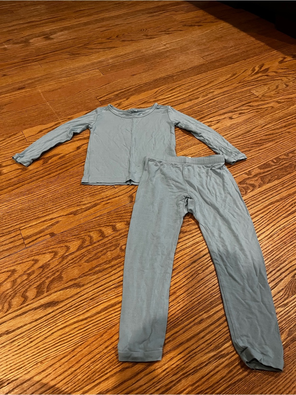 Kyte BABY Long Sleeve Pajama Set - Pale Teal - Size 3T